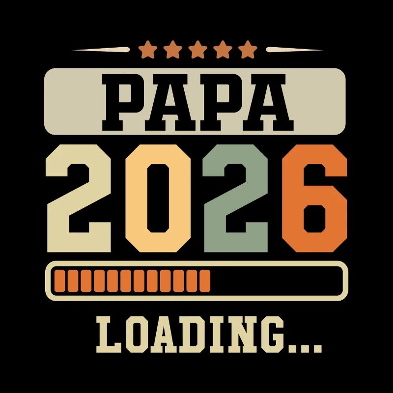 Papa 2026 Loading Zukünftiger Vater Geschenk