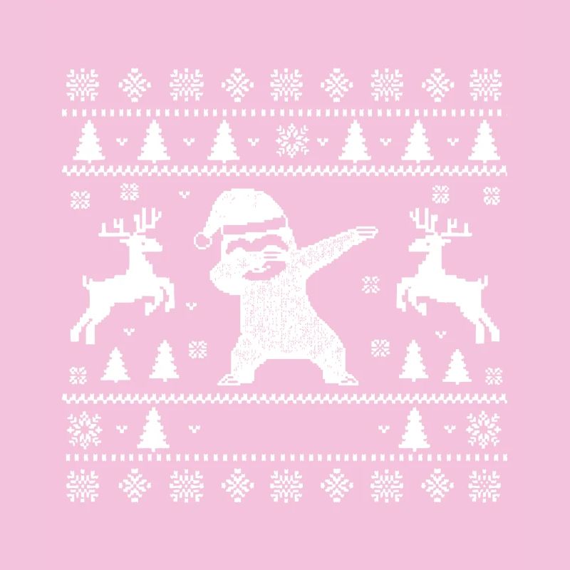 Dabbing Sloth Art de Noël