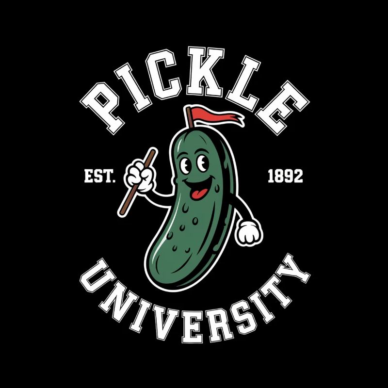 Pickle University Est 1892 Campus Humor