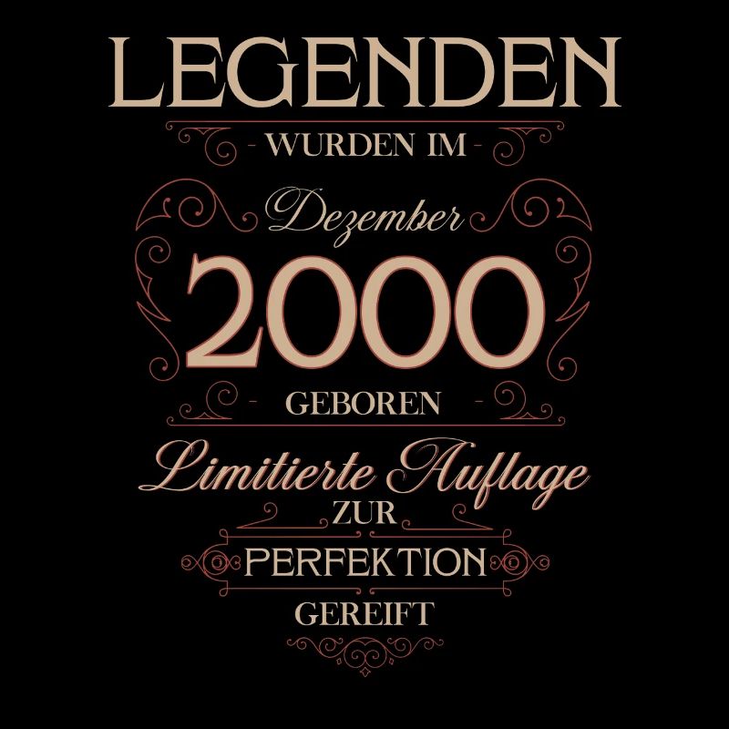 25th Birthday Legend December Year 2000