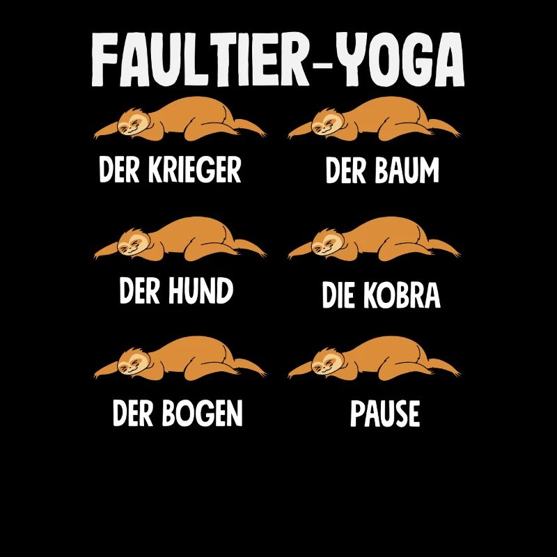 Faultier Yoga Routine Sport Geschenk