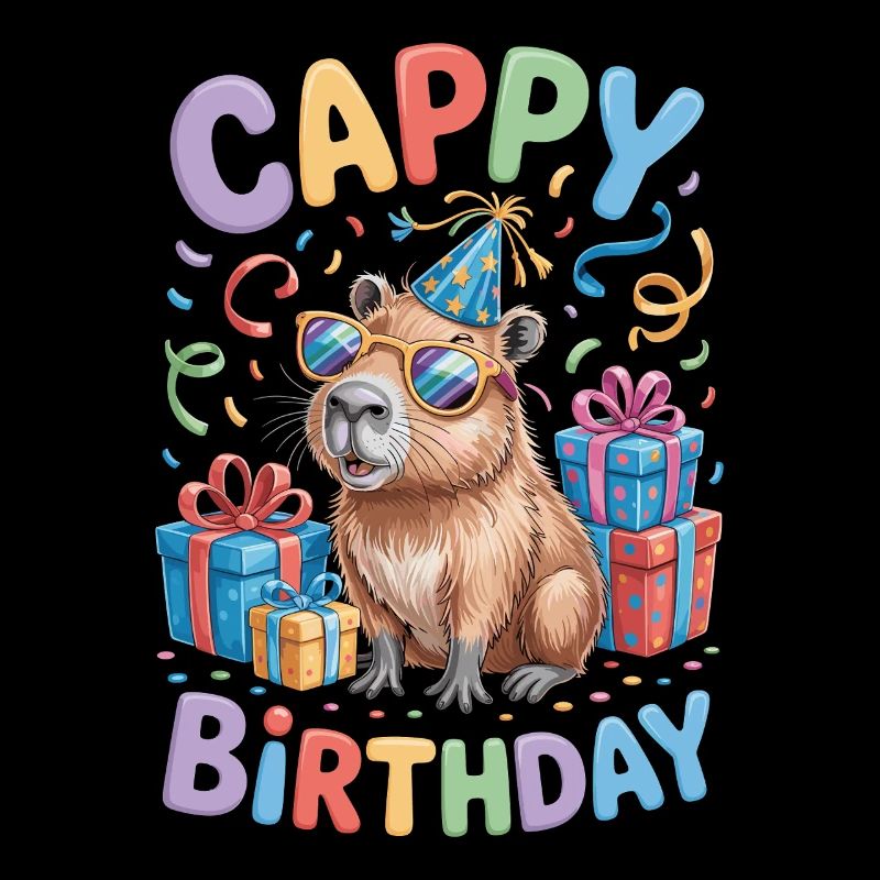 Capybara Geburtstag Cappy Birthday Lustiges Capy