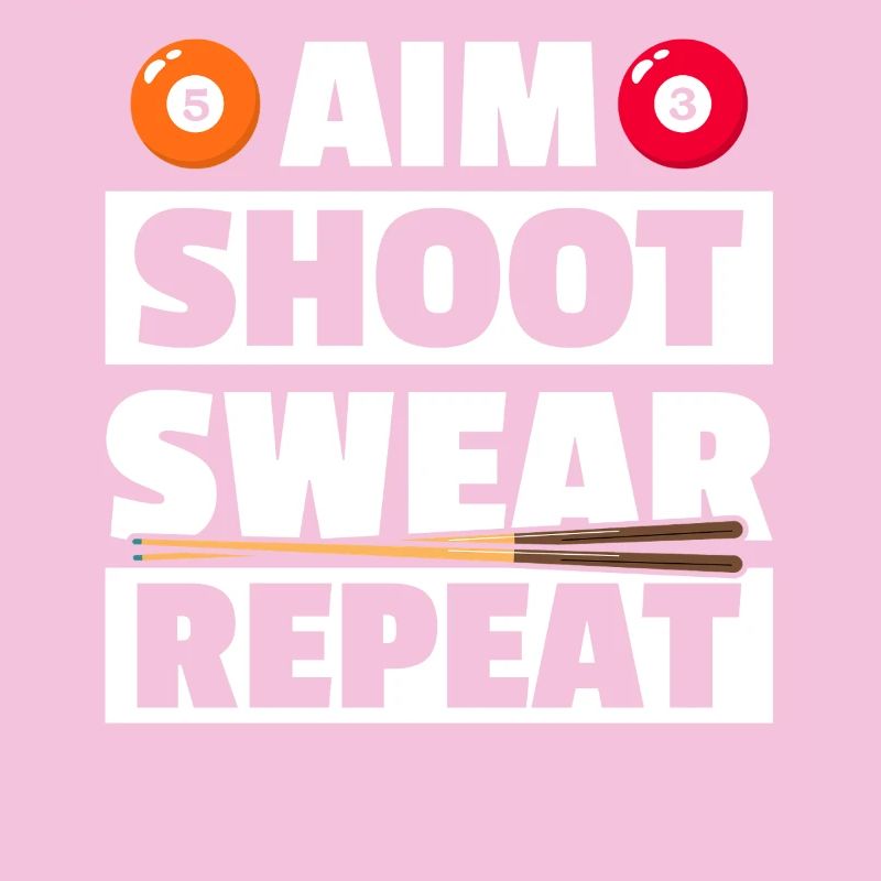 Aim shoot swear funny billiards billiard player