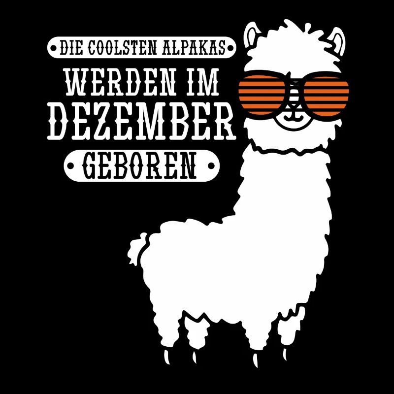 December Birthday Alpaca Saying Funny