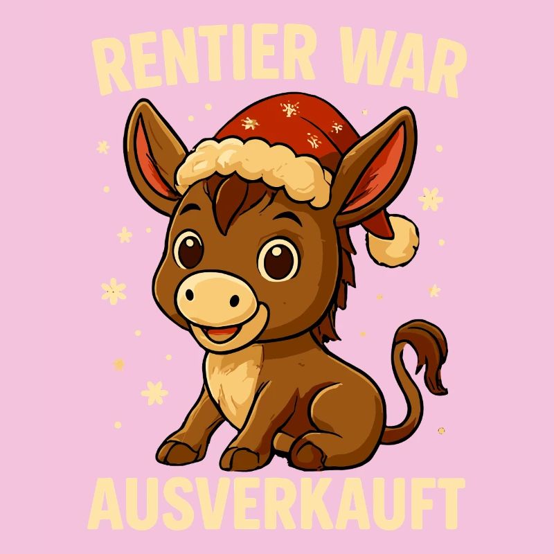 Reindeer a affiché complet Donkey Christmas