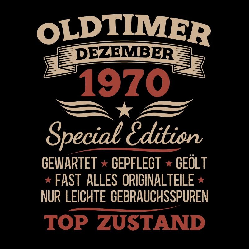 55. Geburtstag Geschenk Oldtimer Dezember 1970