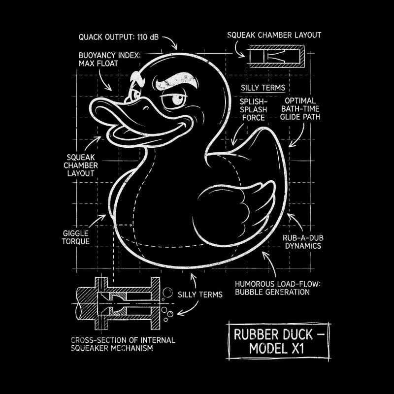 Dessin animé du canard à plans