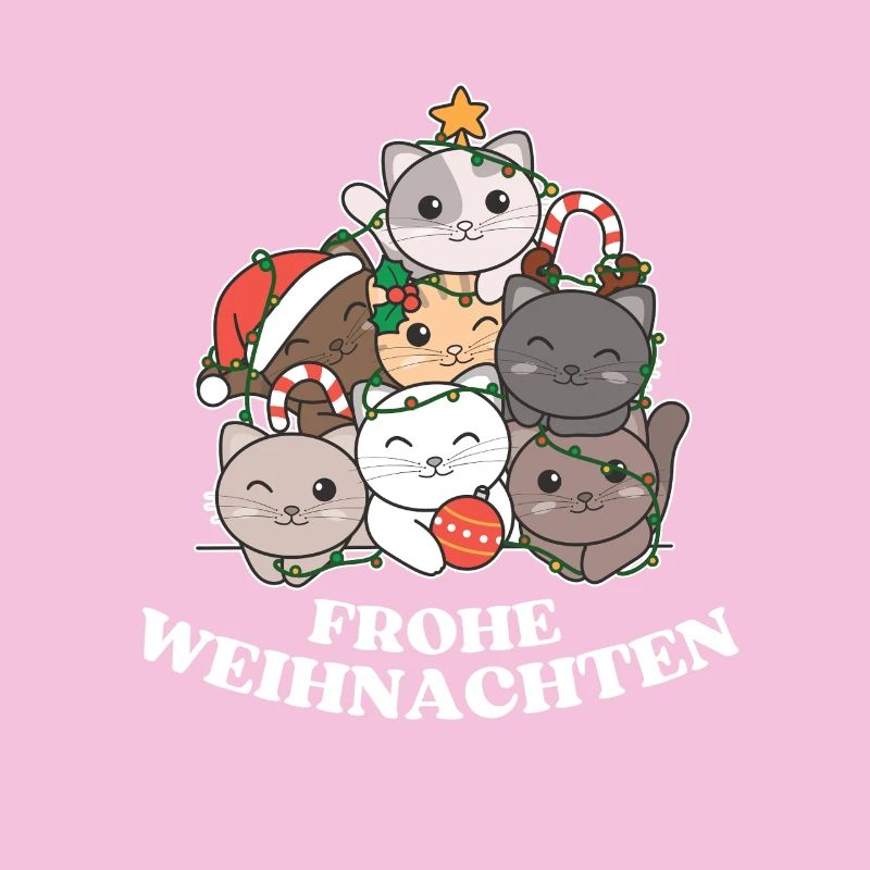Joyeux Chat Chat Réveillon de Noël Chats
