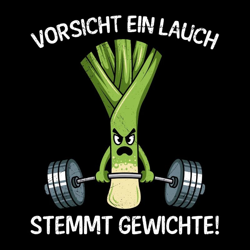Gewichtheber VORSICHT EIN LAUCH STEMMT GEWICHTE