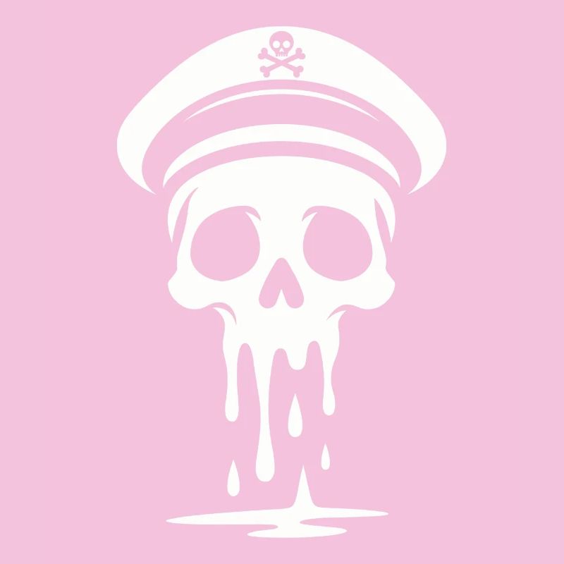Melting Captain Skull Skull Captain Hat