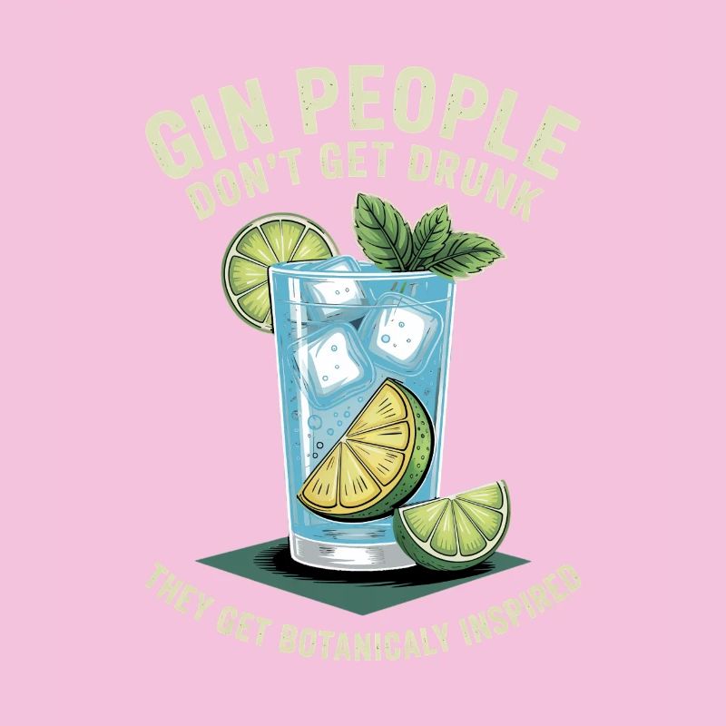 Gin People Dont Get Drunk Botanicaly Inspired