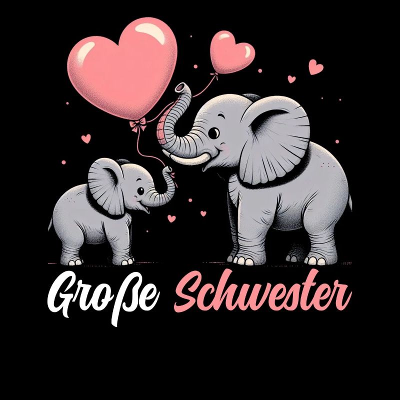 Große Schwester Elefanten Älteres Geschwisterkind