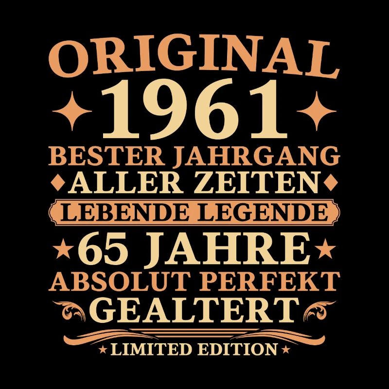 Cadeau original du 65e anniversaire de l’année 1961