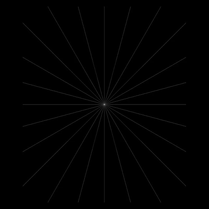 Conception du contraste des étoiles radiantes