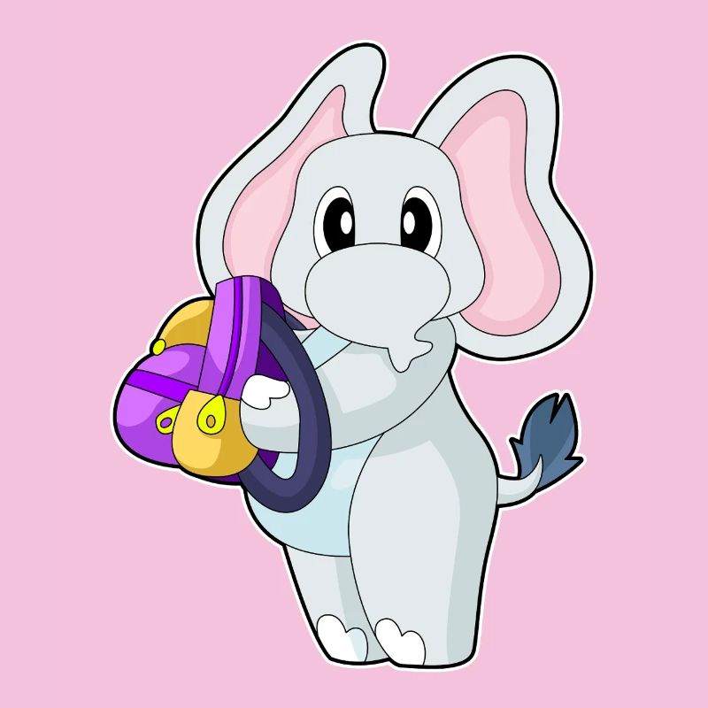 Elefant Schüler Rucksack Schule