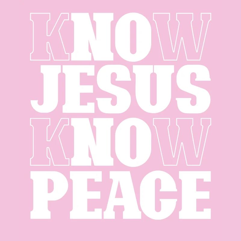 Know Jesus Know Peace Lettering