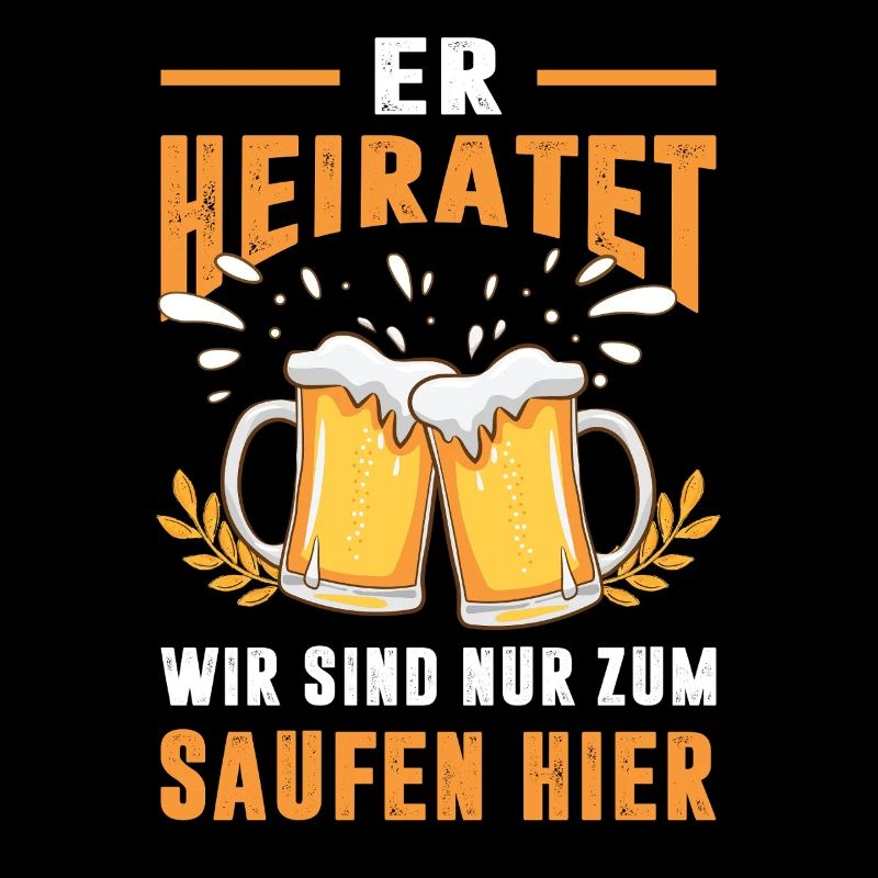 JGA Partnerlook Junggesellenabschied Bier Saufen