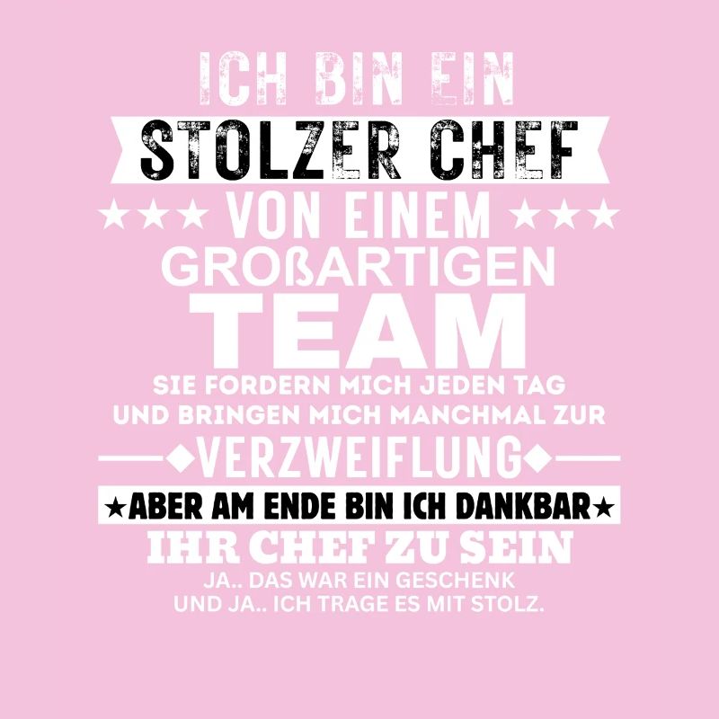 Stolzer Chef von einem großartigen Team Geschenk