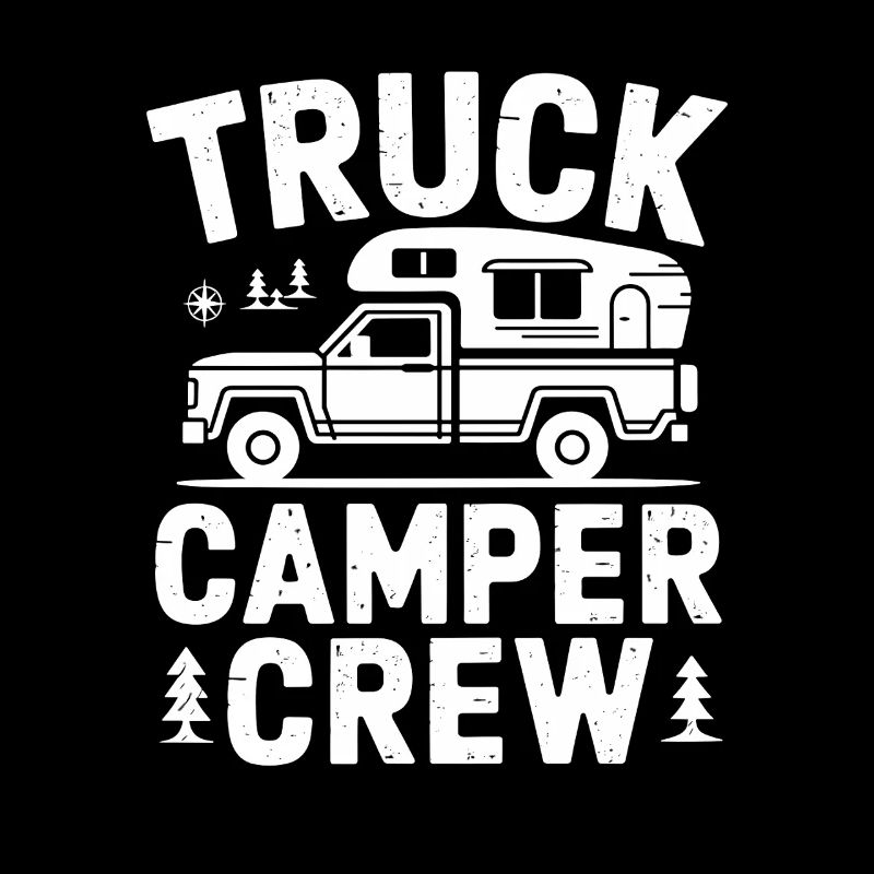 Équipe de camping-campeurs de camions : aventure de camping tout-terrain