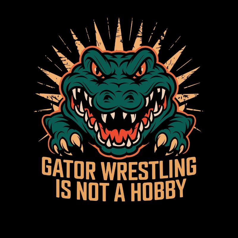 La lutte d’alligators n’est pas un hobby Alligator drôle