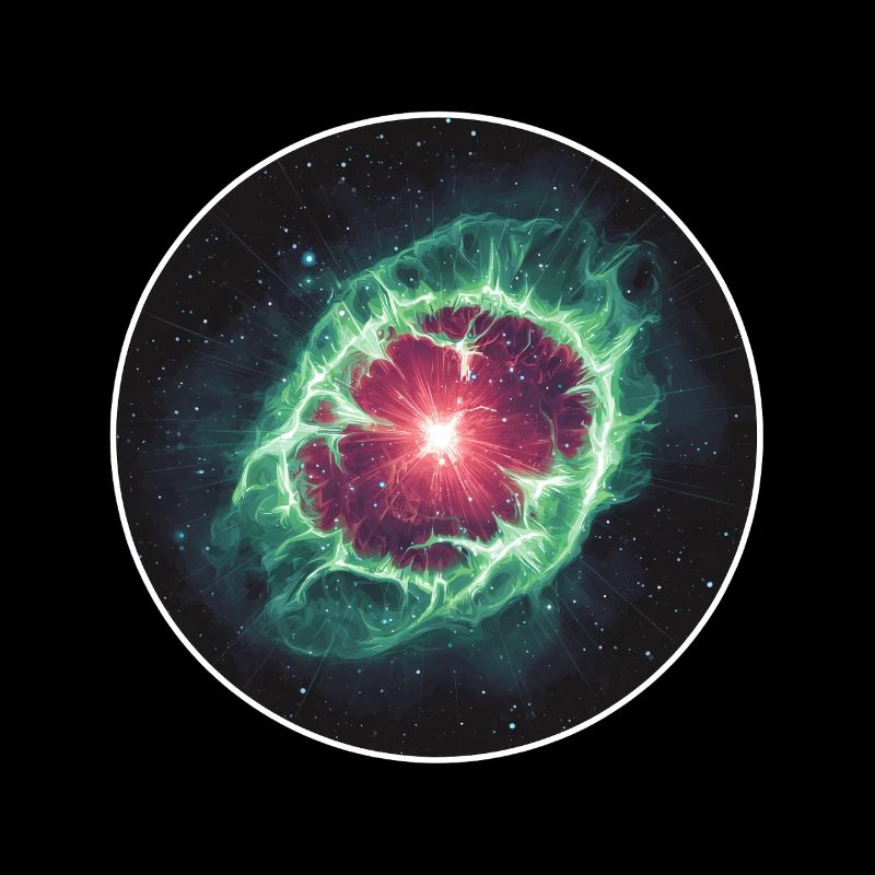 Coquille de nébuleuse planétaire spatiale en astronomie