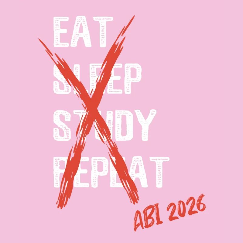 Eat sleep study repeat - Abi 2026 - Spruch