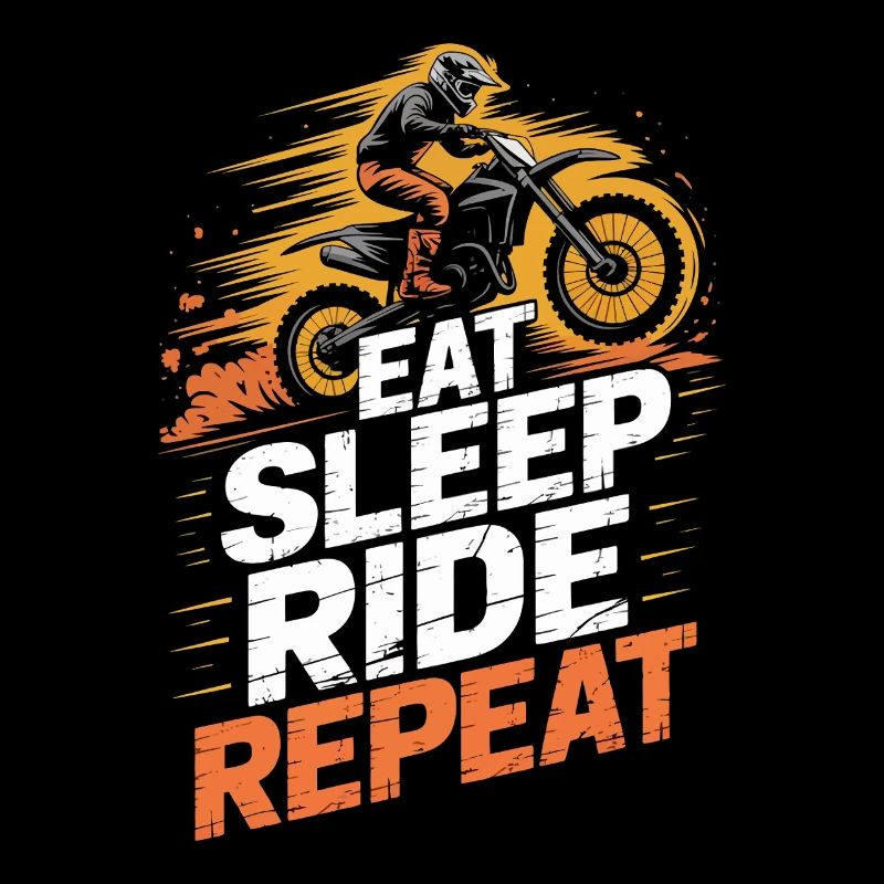 Dirt Bike Manger Dormir Répéter