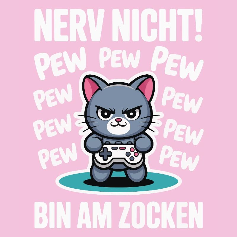 Courage Not I Gaming Cat Design