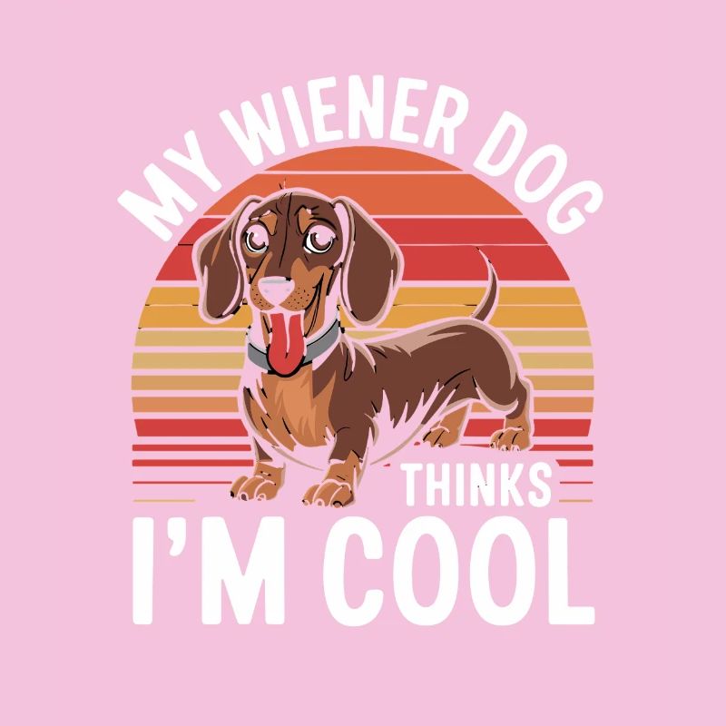 Mon chien saucissène pense en teckel cool et drôle