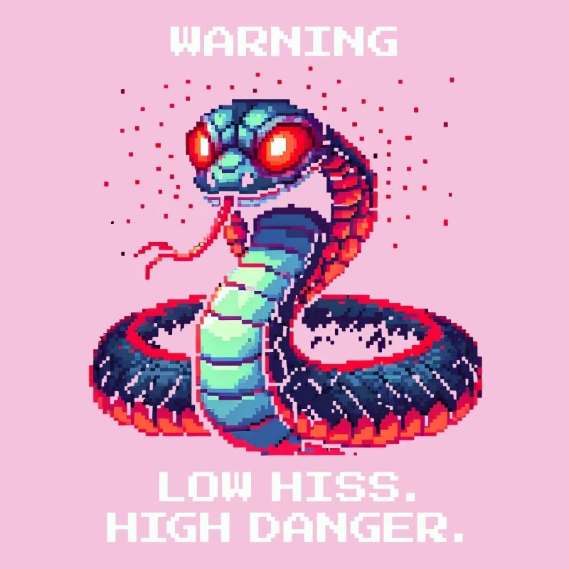 Low Hiss High Danger | Warnung Schlange
