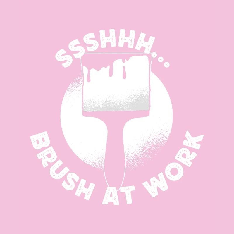 Funny Art Painter Brush At Work Drawing Gift