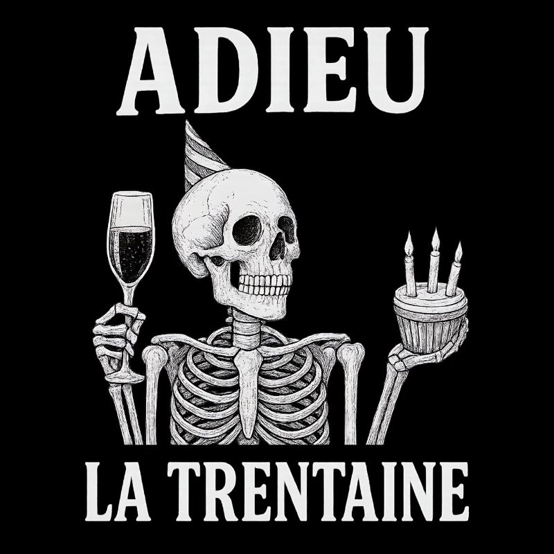Goodbye Thirty Skeleton Birthday