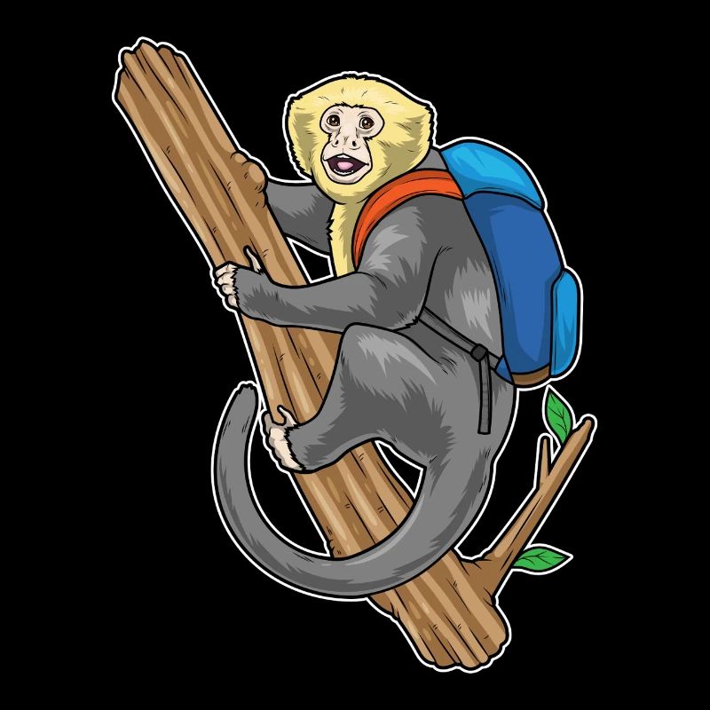 Monkey Student Backpack School