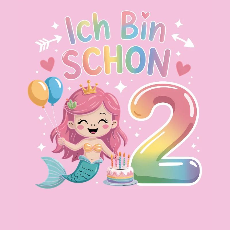 Ich Bin Schon 2 Meerjungfrau Geburtstag