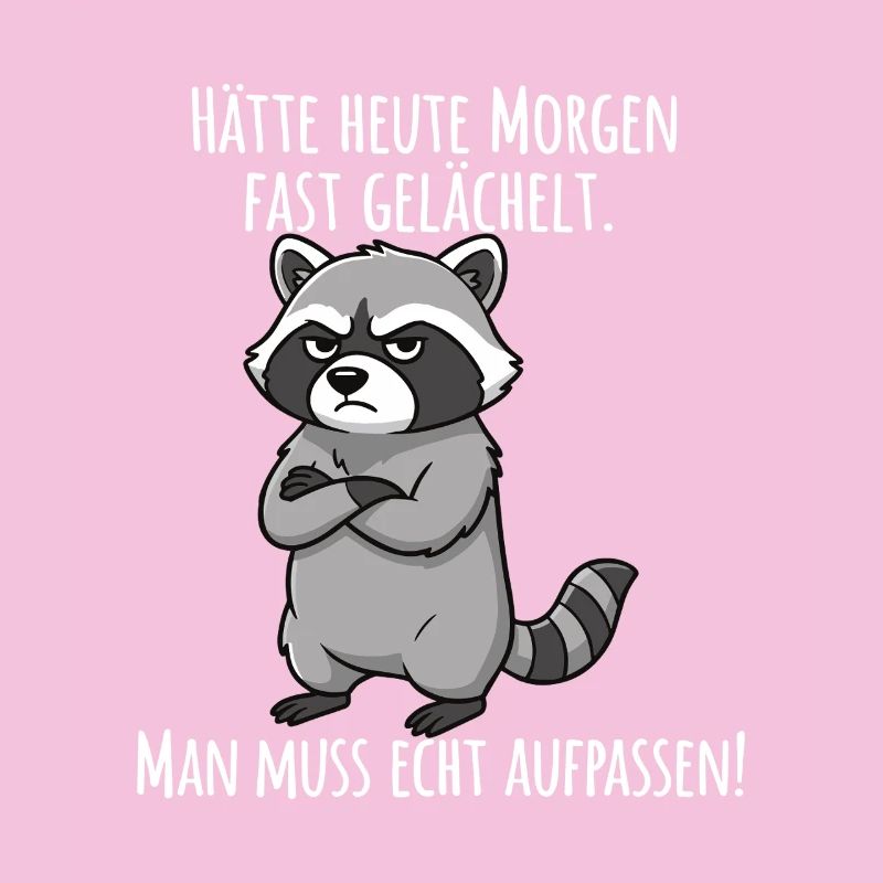Almost Smiled – Grumpy Raccoon Morning Grouch