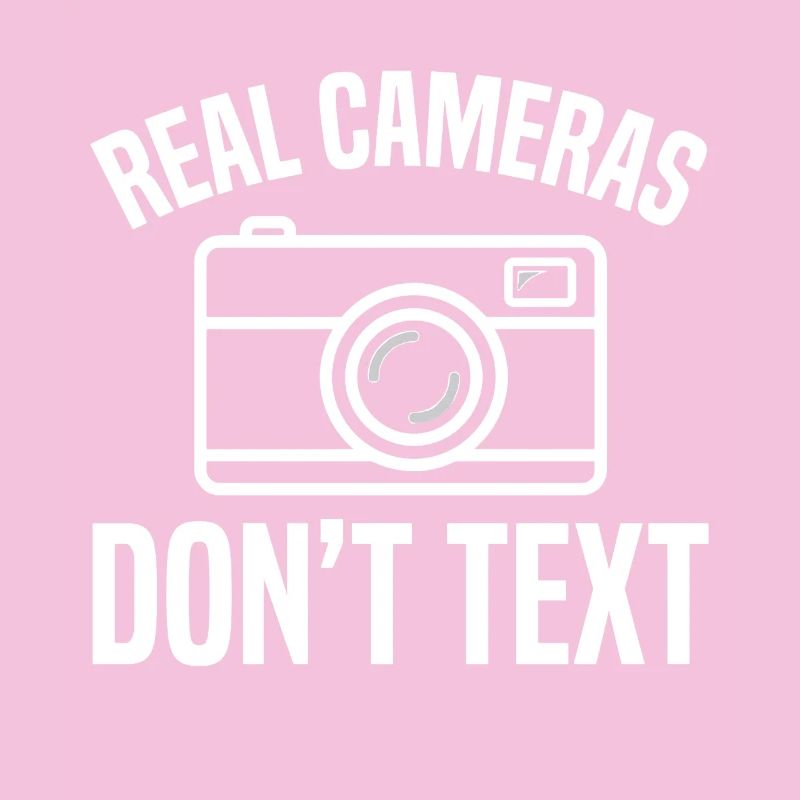 Real Cameras Don't Text Design