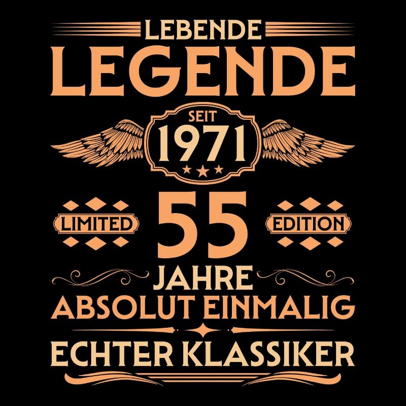 Absolument unique, né en 1971, 55e anniversaire
