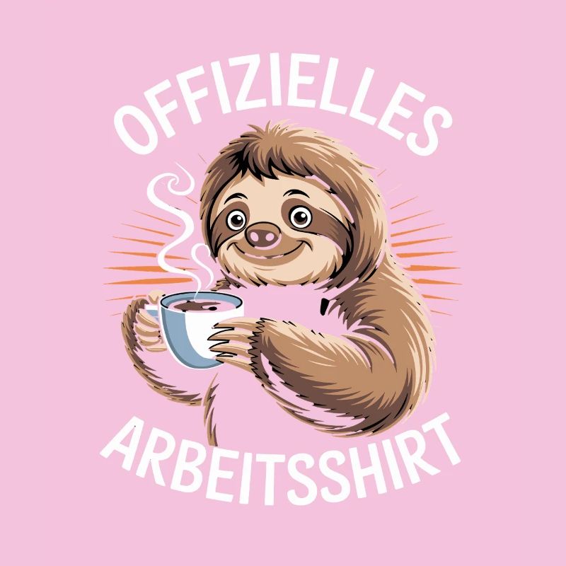 Official Work Shirt Funny Sloth With