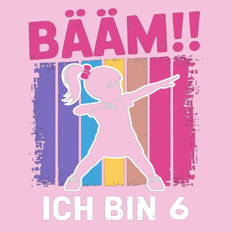 Bääm Ich bin 6 Dabbing Mädchen 6. Geburtstag