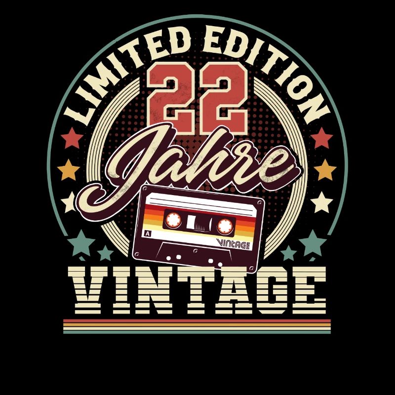 22. Geburtstag Vintage kassette
