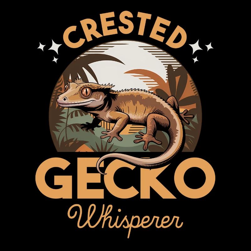 Funny Reptile Crested Gecko