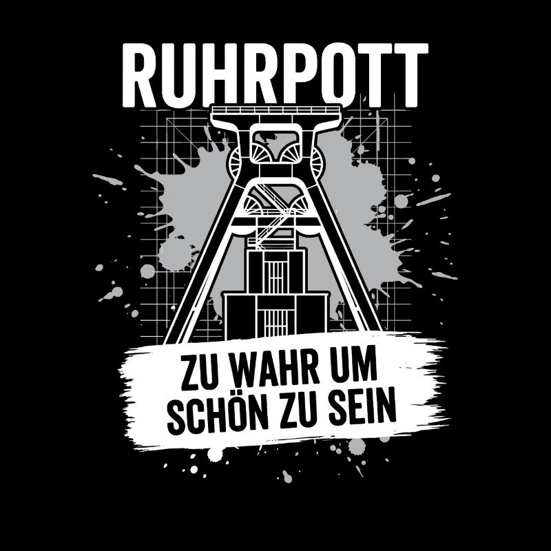Ruhrpott Förderturm Geschenk Zeche Heimat Bergbau