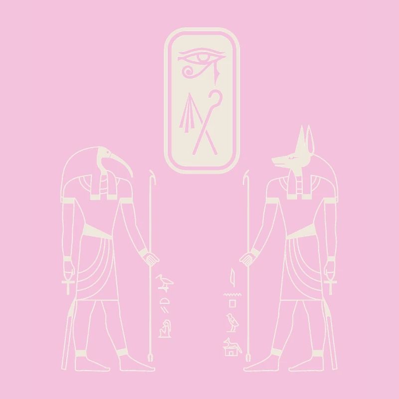 Ancient Egypt Gods Anubis Thoth Mythology Design