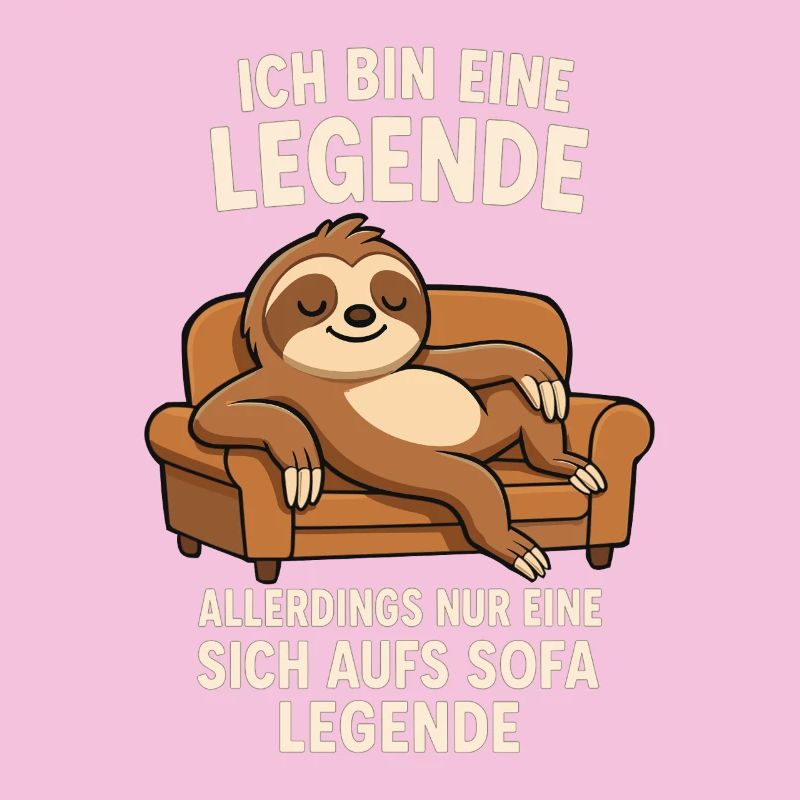 Sloth Sofa Legend Funny Saying
