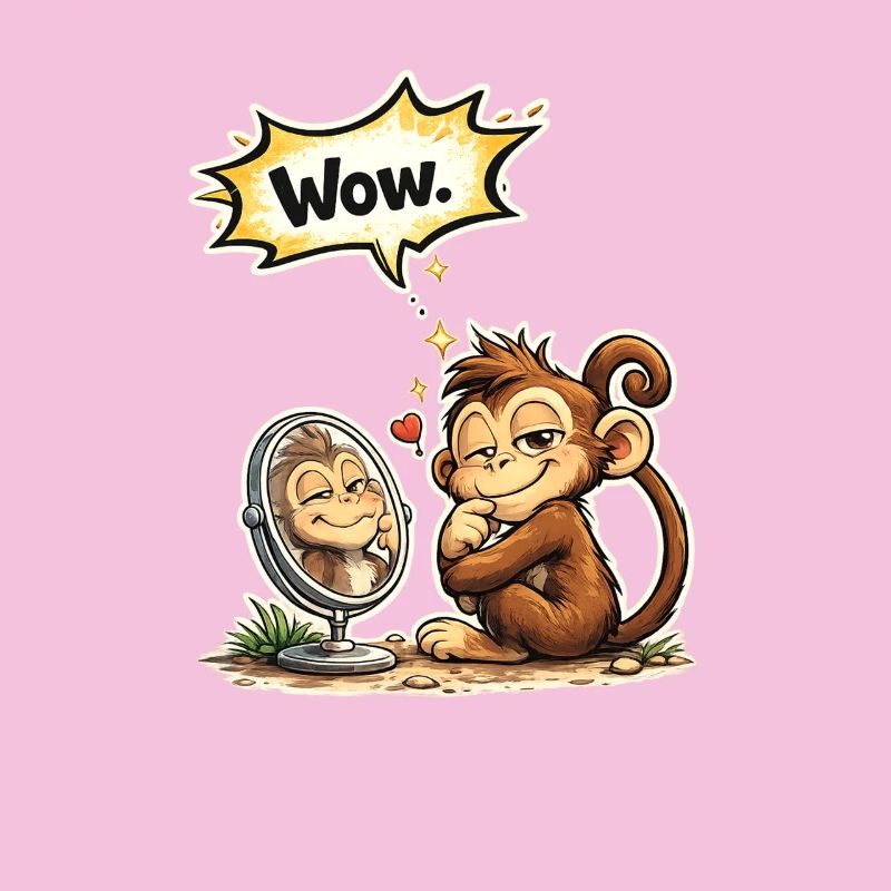 Drôle de cadeau de Monkey Wow Saying
