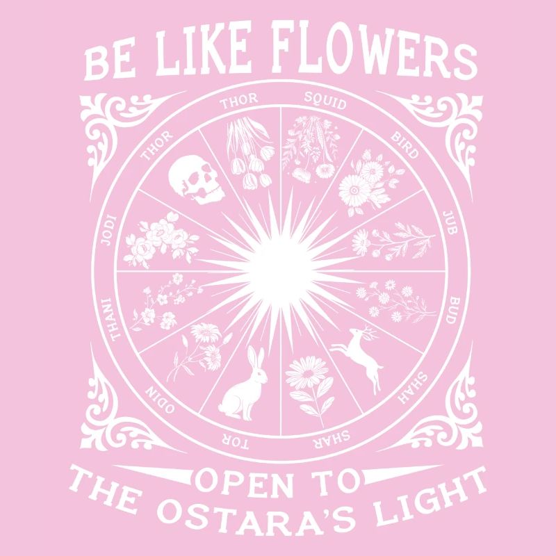 Sois comme les fleurs Joyeuses Pâques Ostara