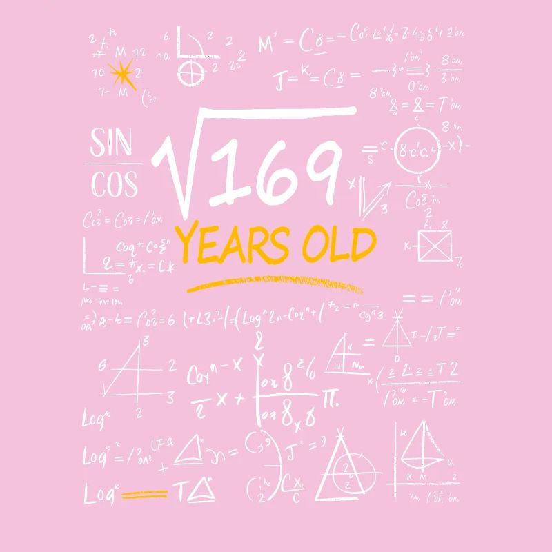 13 Years Birthday Math Formulas Funny