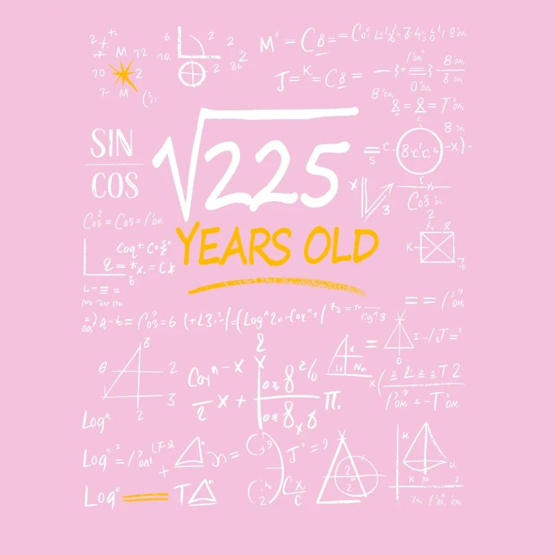 15 Years Birthday Math Formulas Funny