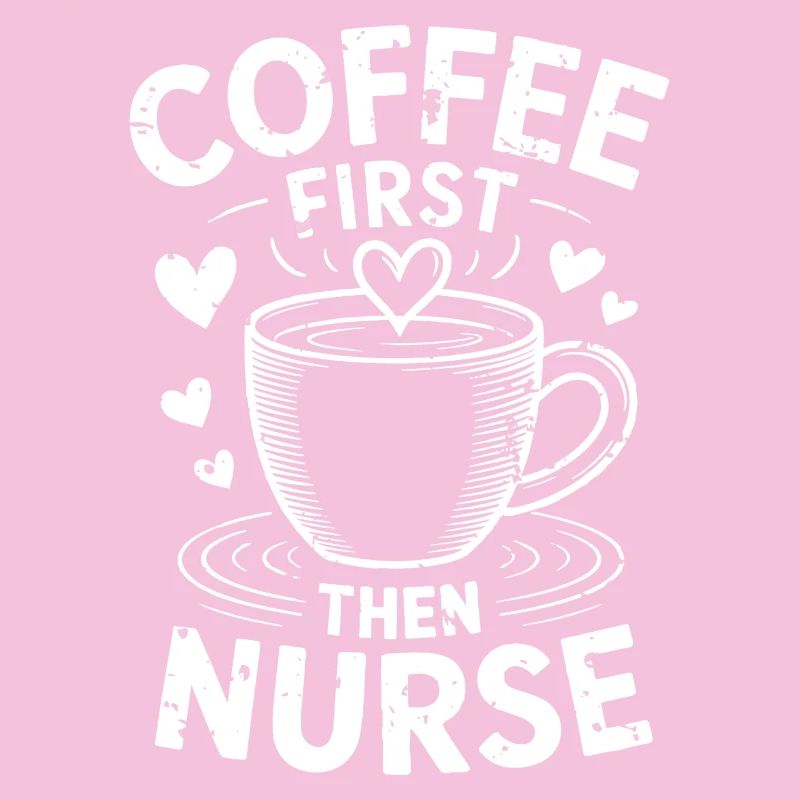 Erst Kaffee, dann Krankenschwester Lustiger Waschbär-Tee