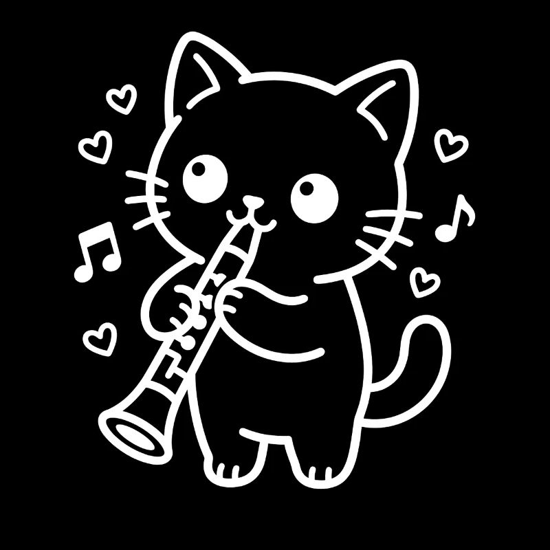 Clarinette Kawaii Cat